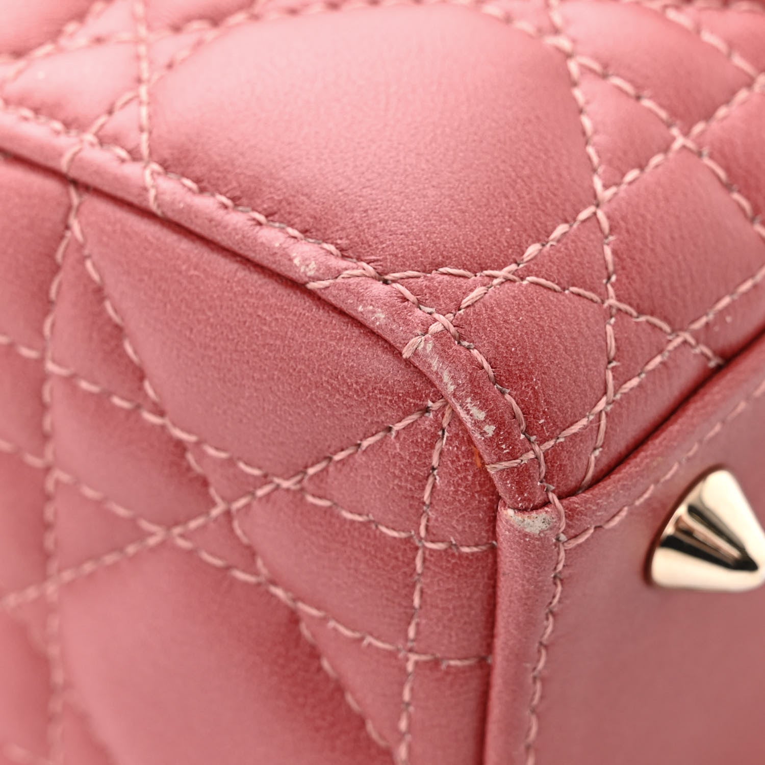 Christian Dior Lambskin Cannage Gradient Small My ABCDior Lady Dior Pink 11 of 11