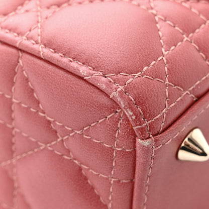 Christian Dior Lambskin Cannage Gradient Small My ABCDior Lady Dior Pink 11 of 11
