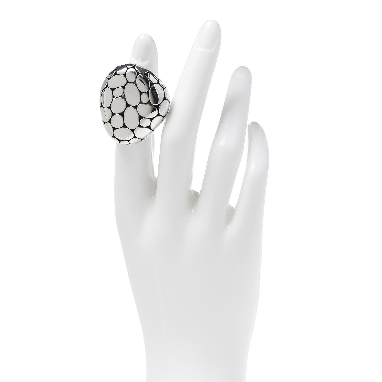 John Hardy Sterling Silver Kali Pebble Ring 48 4.5 2 of 5