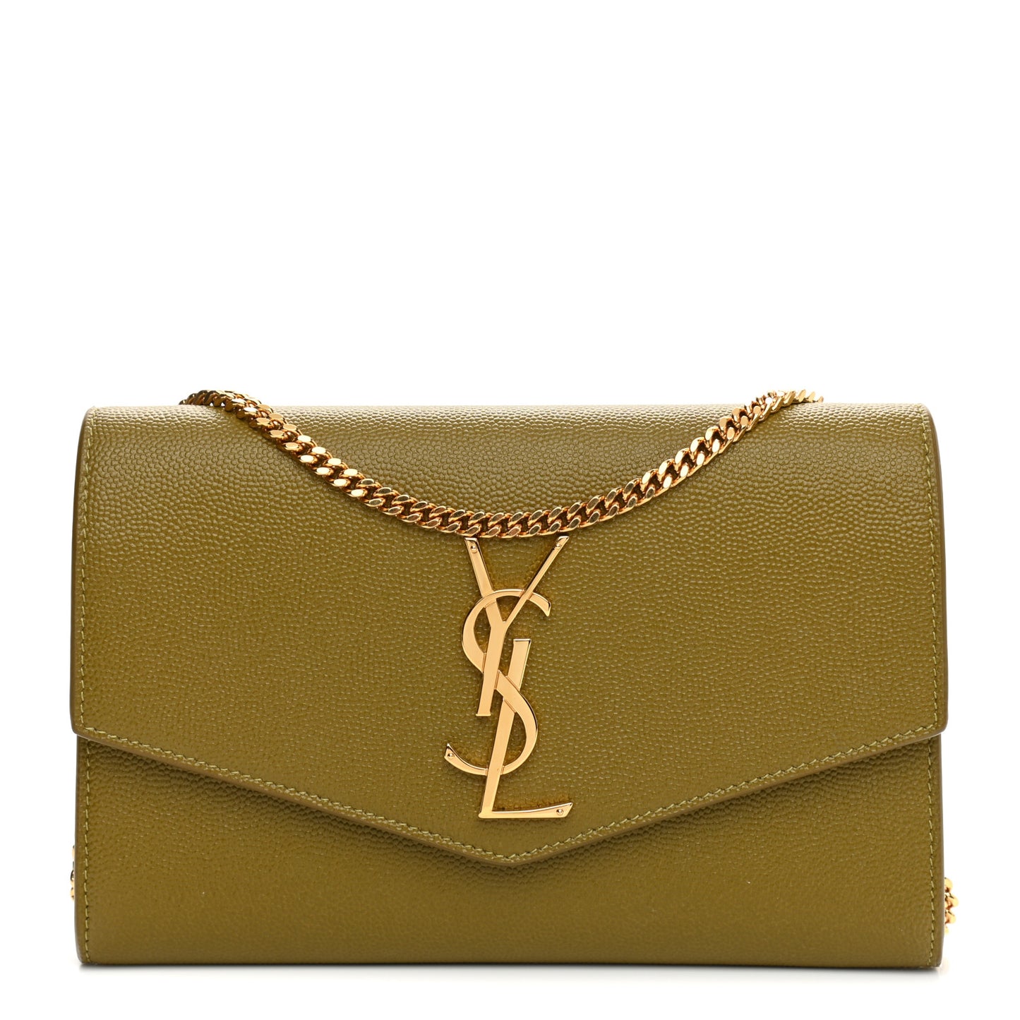 Grain De Poudre Monogram Uptown Chain Wallet Olive