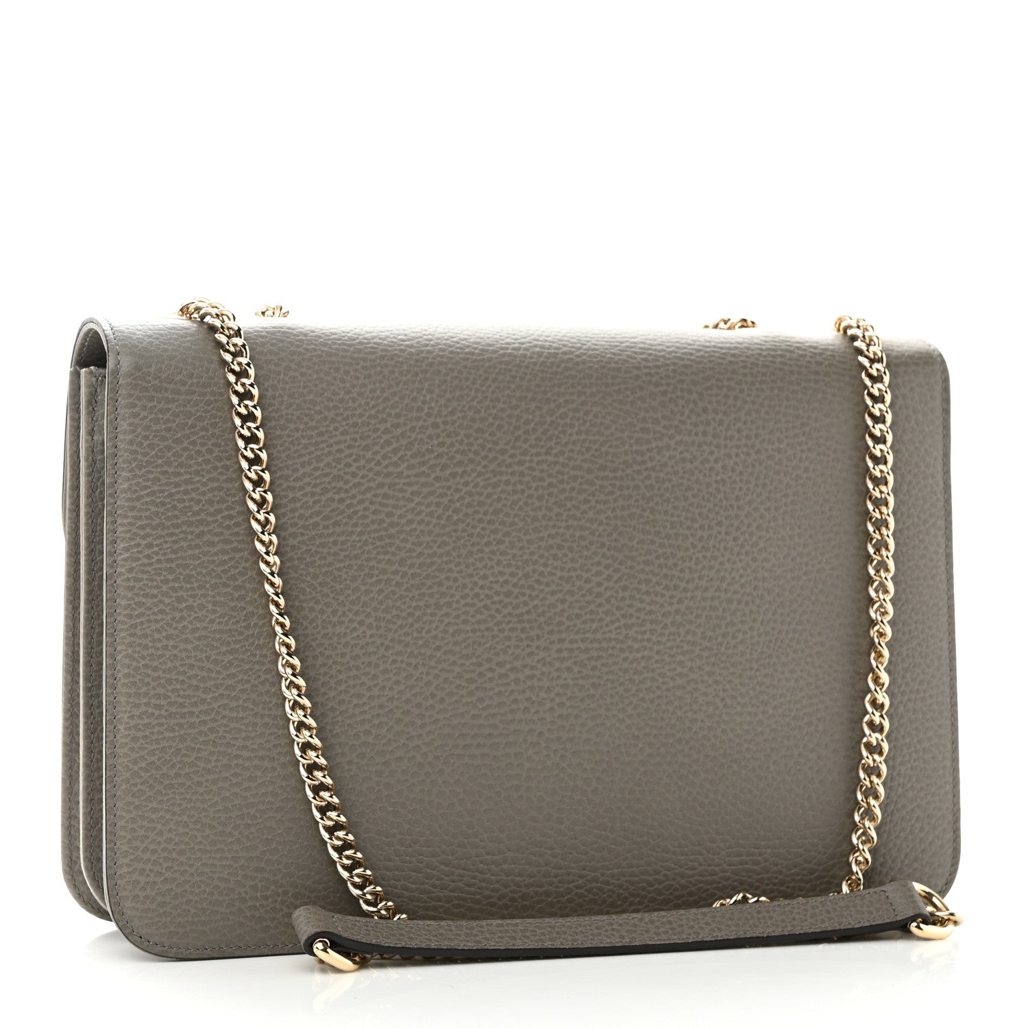 Gucci Dollar Calfskin Interlocking G Shoulder Bag Loess 2 of 10