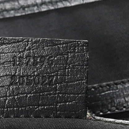 Gucci Denim Monogram Medium Jolicoeur Tote Black 7 of 10