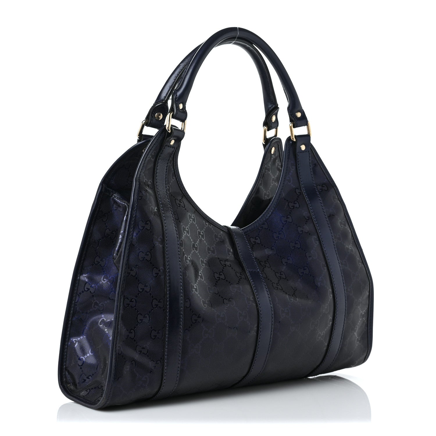 Gucci Imprime Monogram Joy Medium Shoulder Bag Navy 3 of 11
