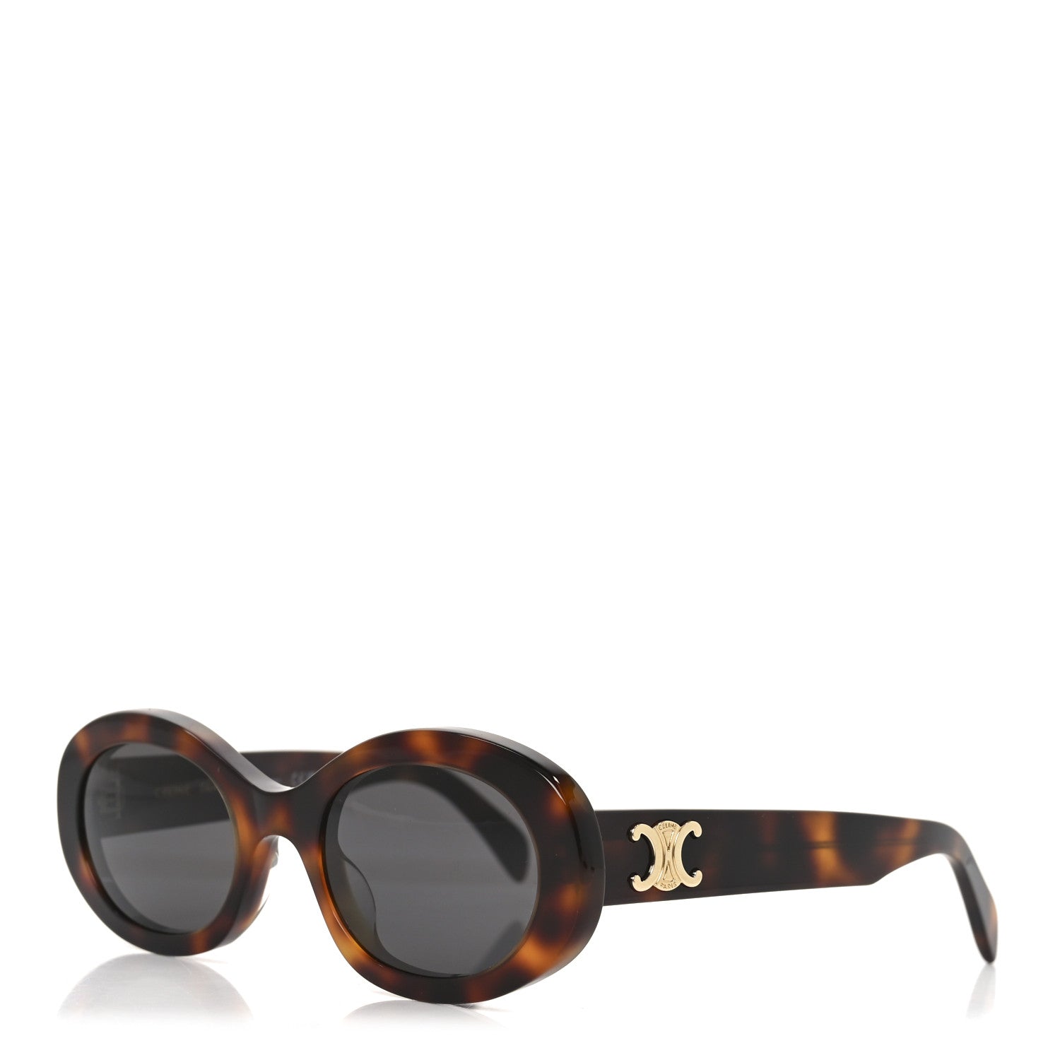 Celine Acetate Triomphe 01 Sunglasses CL 40194U Tortoise 1 of 7