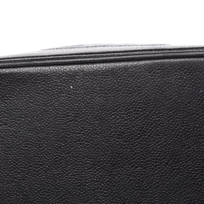 Chanel Caviar CC Vanity Train Case Black 16 of 18