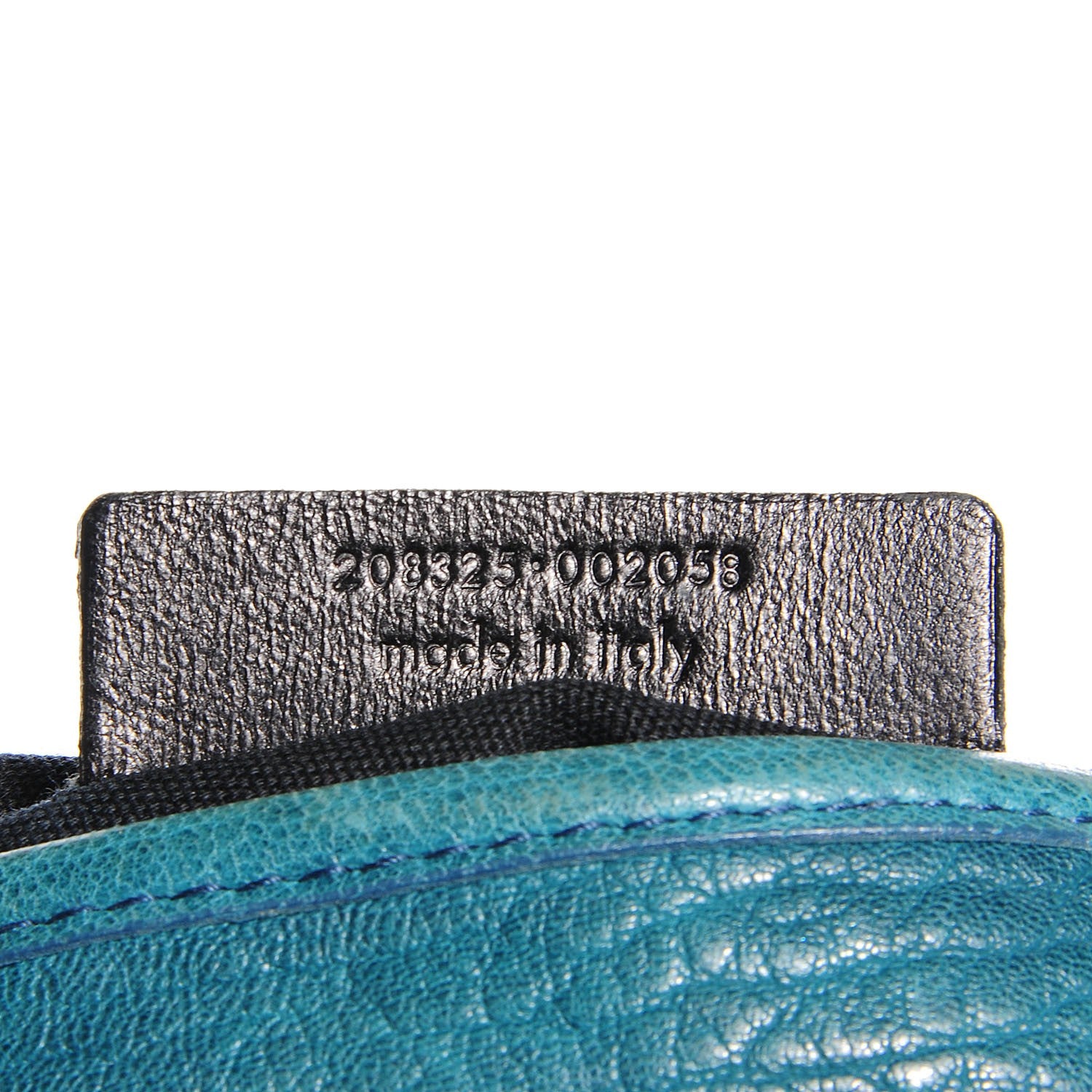 Saint Laurent Pebbled Leather Mini Besace Messenger Bag Turquoise 7 of 7