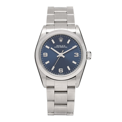 Rolex Stainless Steel 31mm Oyster Perpetual Watch Blue 77080 1 of 4