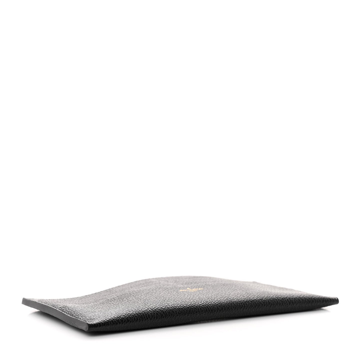 Calfskin Felicie Chain Wallet Card Holder Insert Black