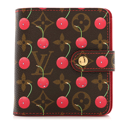 Louis Vuitton Monogram Cerises Compact Zippe Wallet 1 of 10