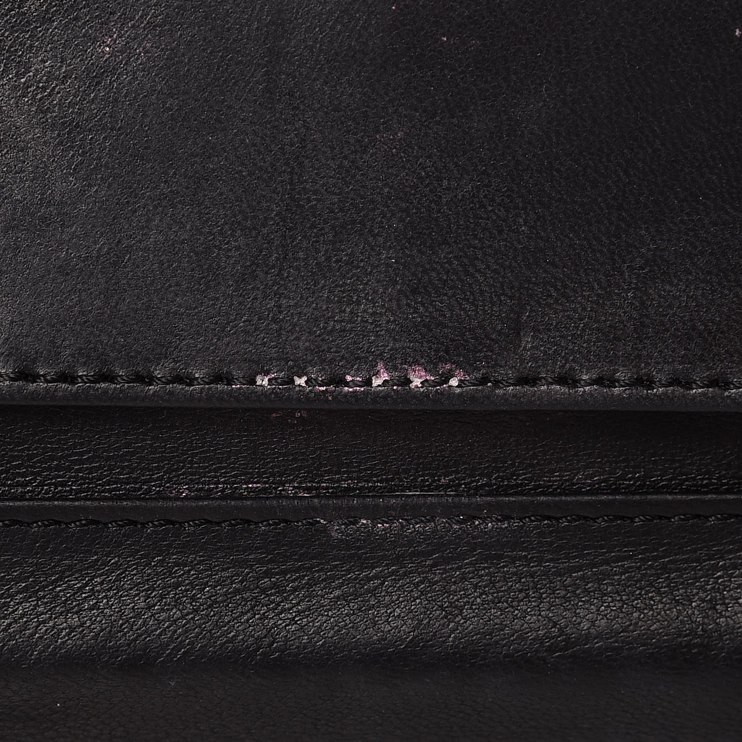 Lambskin Quilted East West Flap Clutch Black