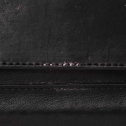 Chanel Lambskin Quilted East West Flap Clutch Black 8 of 20