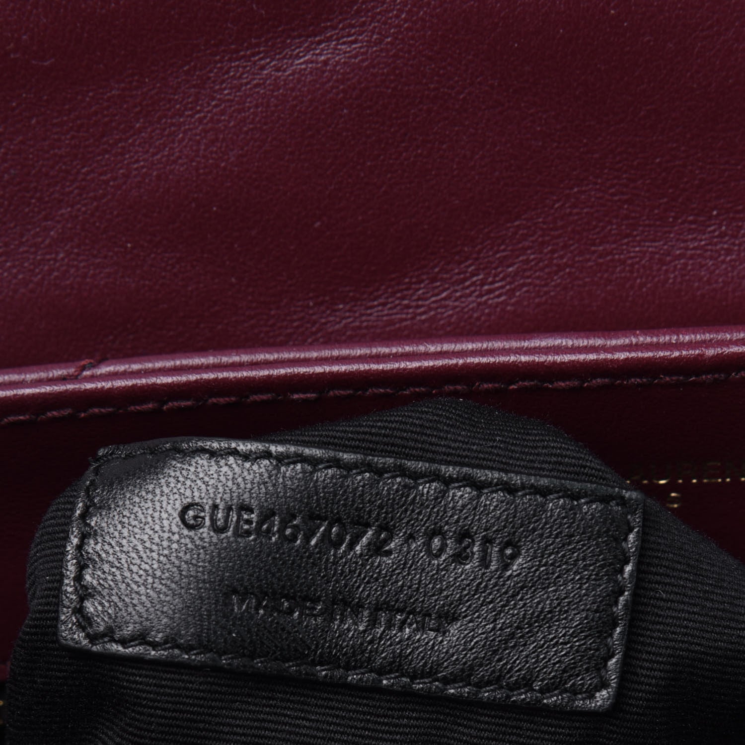 Saint Laurent Calfskin Y Quilted Monogram Toy Loulou Monogram Crossbody Bag Rouge Legion 7 of 15