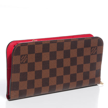 Louis Vuitton Damier Ebene Insolite Wallet Red 3 of 7