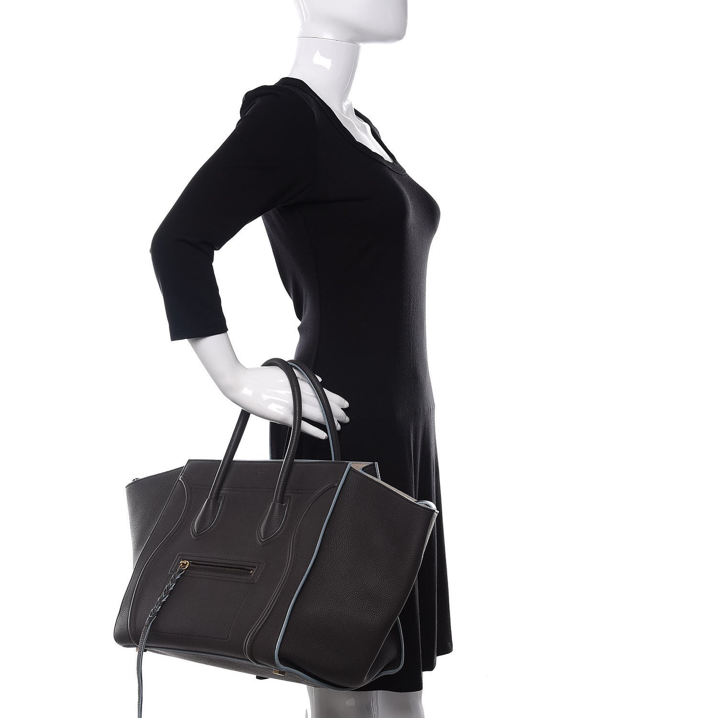 Baby Grained Calfskin Medium Phantom Luggage Anthracite