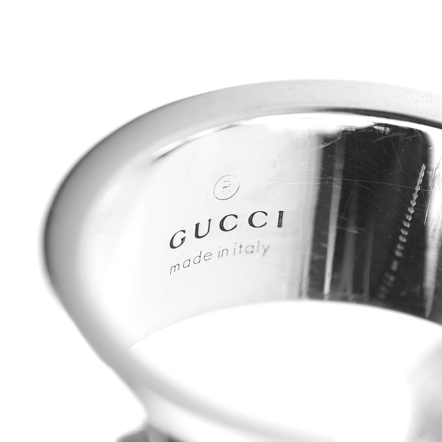 Gucci Sterling Silver GucciGhost Ghost Ring 54 6.75 6 of 6