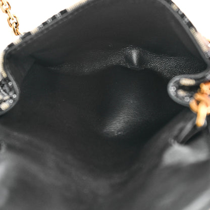 Christian Dior Oblique Nano Saddle Chain Pouch Blue 5 of 7