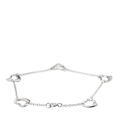 Tiffany Sterling Silver Elsa Peretti Open Heart Bracelet 3 of 5