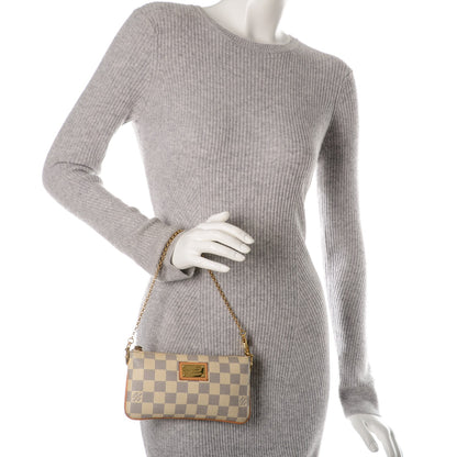 Louis Vuitton Damier Azur Pochette Milla MM 2 of 7
