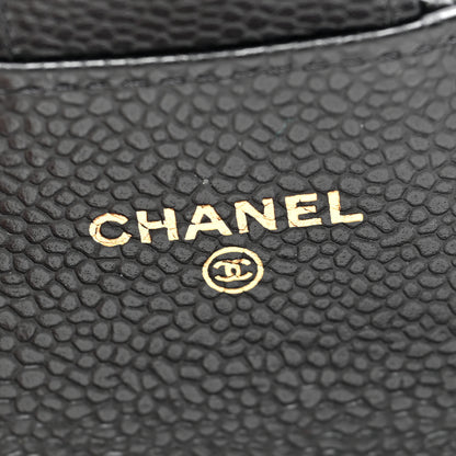 Chanel Caviar Quilted Flap Card Holder Wallet Black 6 of 7