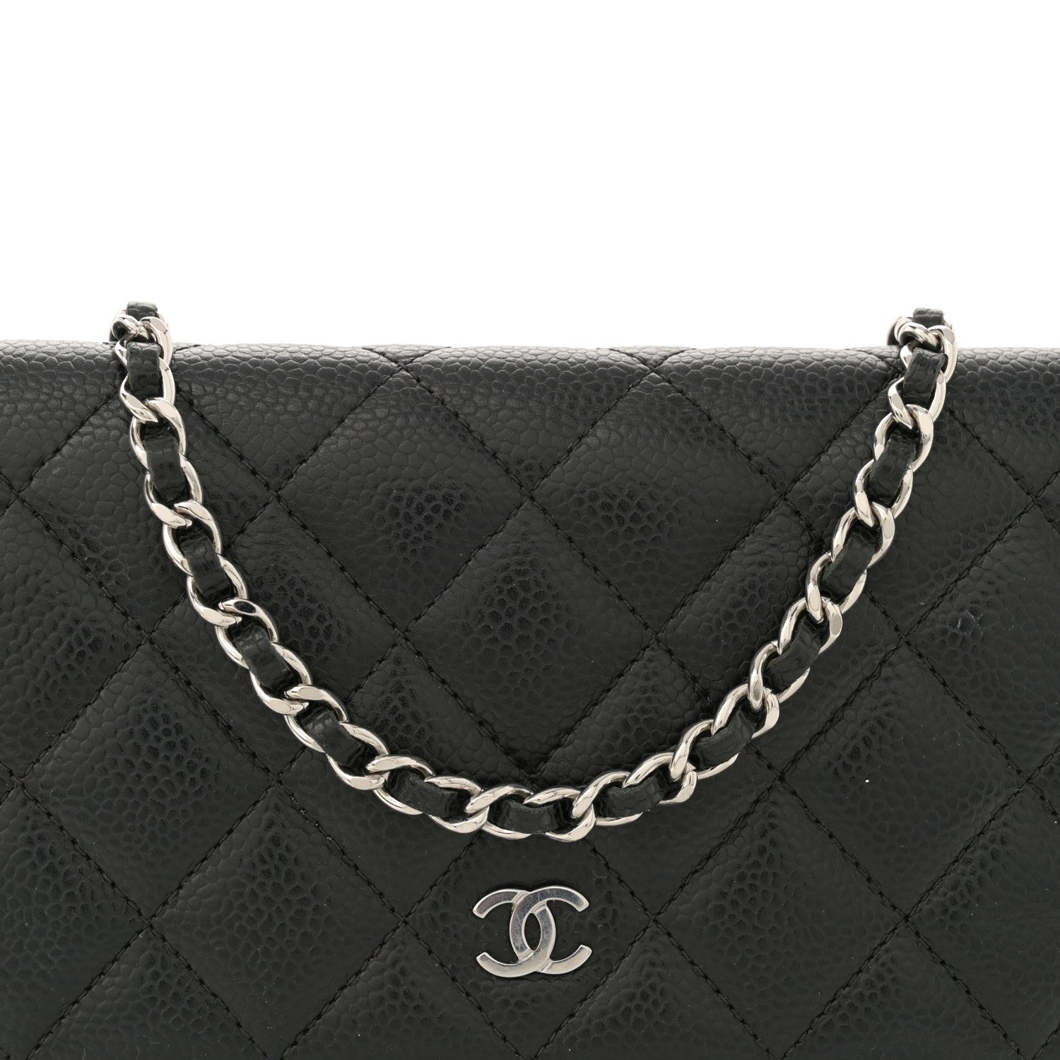 Chanel Caviar Quilted Wallet on Chain WOC Black 8 of 17