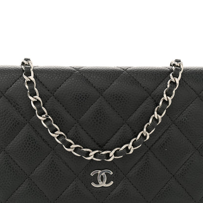Chanel Caviar Quilted Wallet on Chain WOC Black 8 of 17
