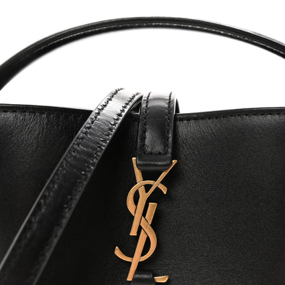 Saint Laurent Shiny Calfskin Le 37 Mini Bucket Bag Black 7 of 9