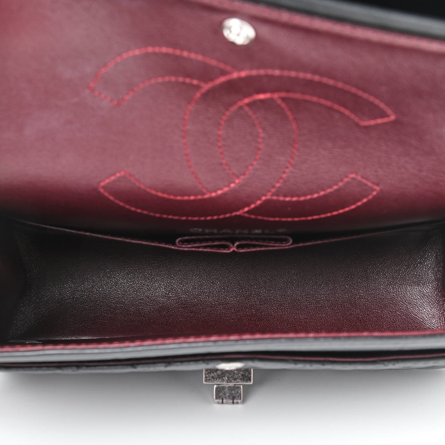 Aged Calfskin Quilted 2.55 Reissue 225 Flap Black