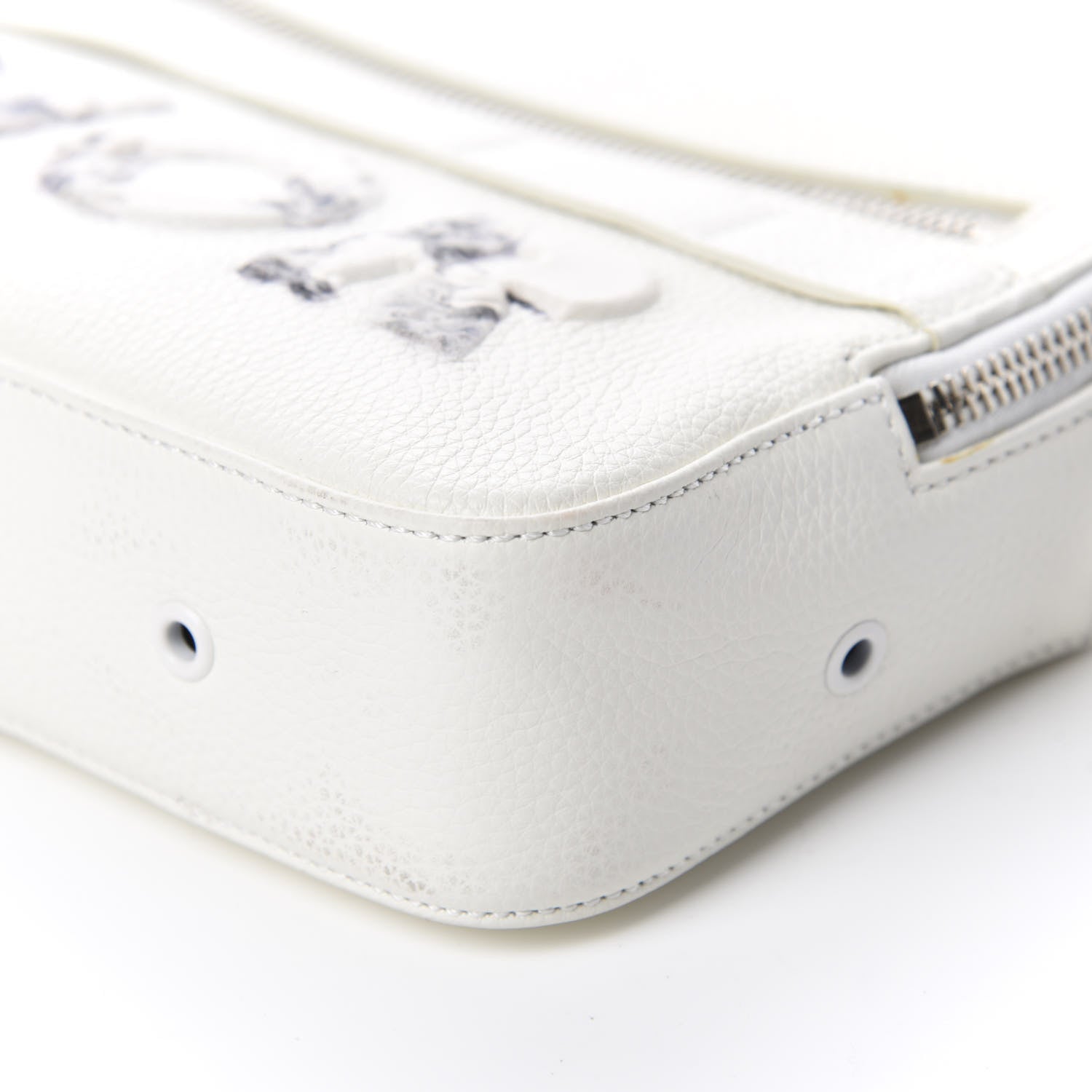 Christian Dior X DANIEL ARSHAM Grained Calfskin Safari Messenger Bag White 7 of 9