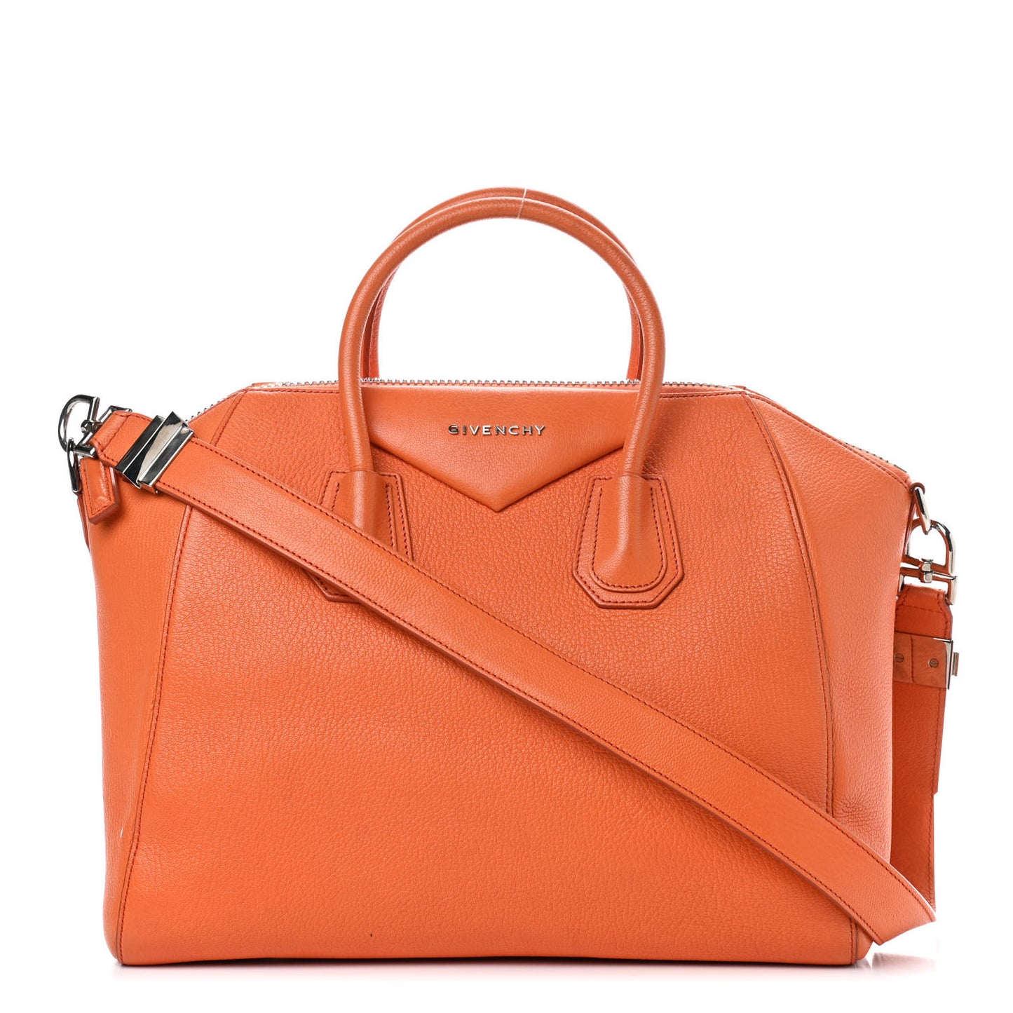 Sugar Goatskin Medium Antigona Orange