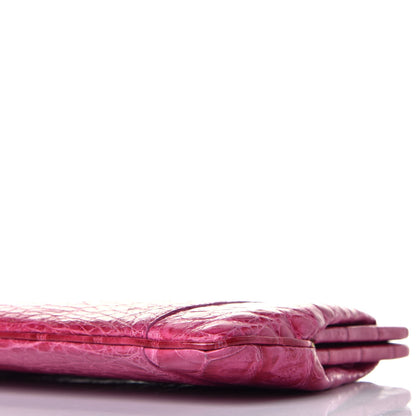 Nancy Gonzalez Crocodile Frame Clutch Fuchsia 8 of 8