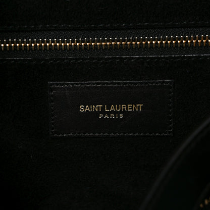 Saint Laurent Calfskin Classic Duffle 6 Black 6 of 10