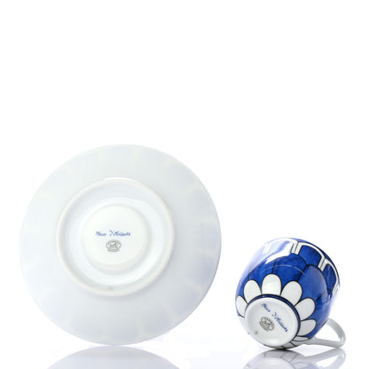 Hermes Porcelain Bleus d'Ailleurs Expresso And Saucer Set Of 2 3 of 7