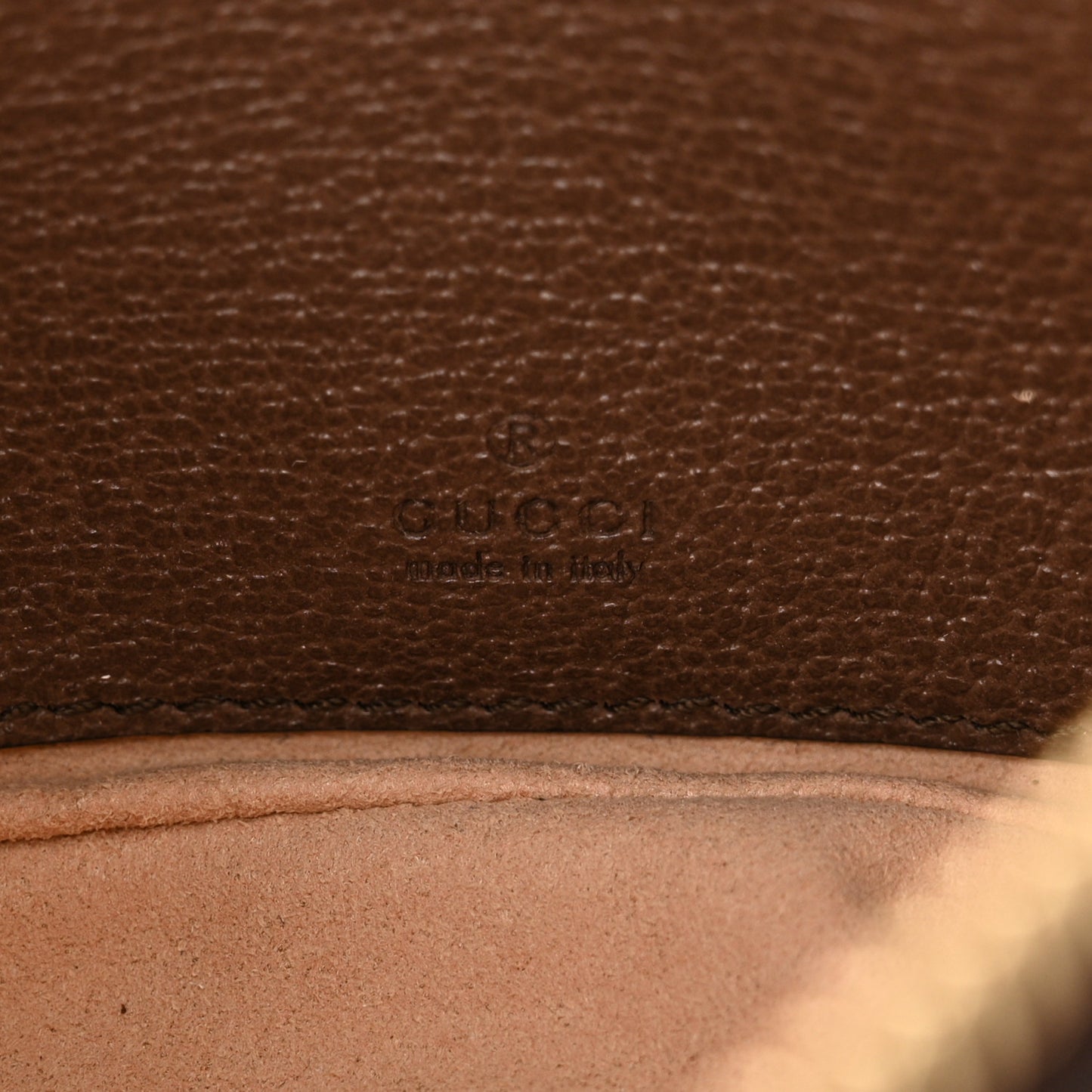 GG Supreme Monogram Textured Calfskin Web Mini Ophidia Half Moon Hobo Beige Ebony New Acero