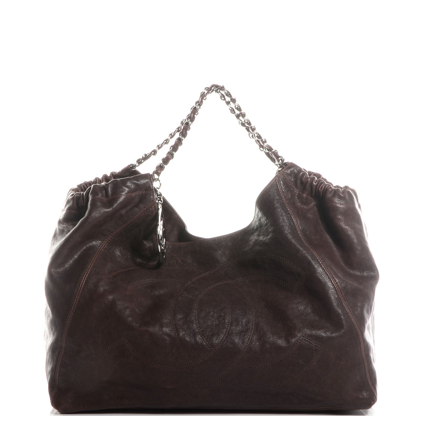 Chanel Distressed Caviar XL Coco Cabas Brown 1 of 7