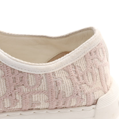 Christian Dior Canvas Lurex Oblique Walk'N'Dior Platform Sneakers 37.5 Powder Nude 13 of 13