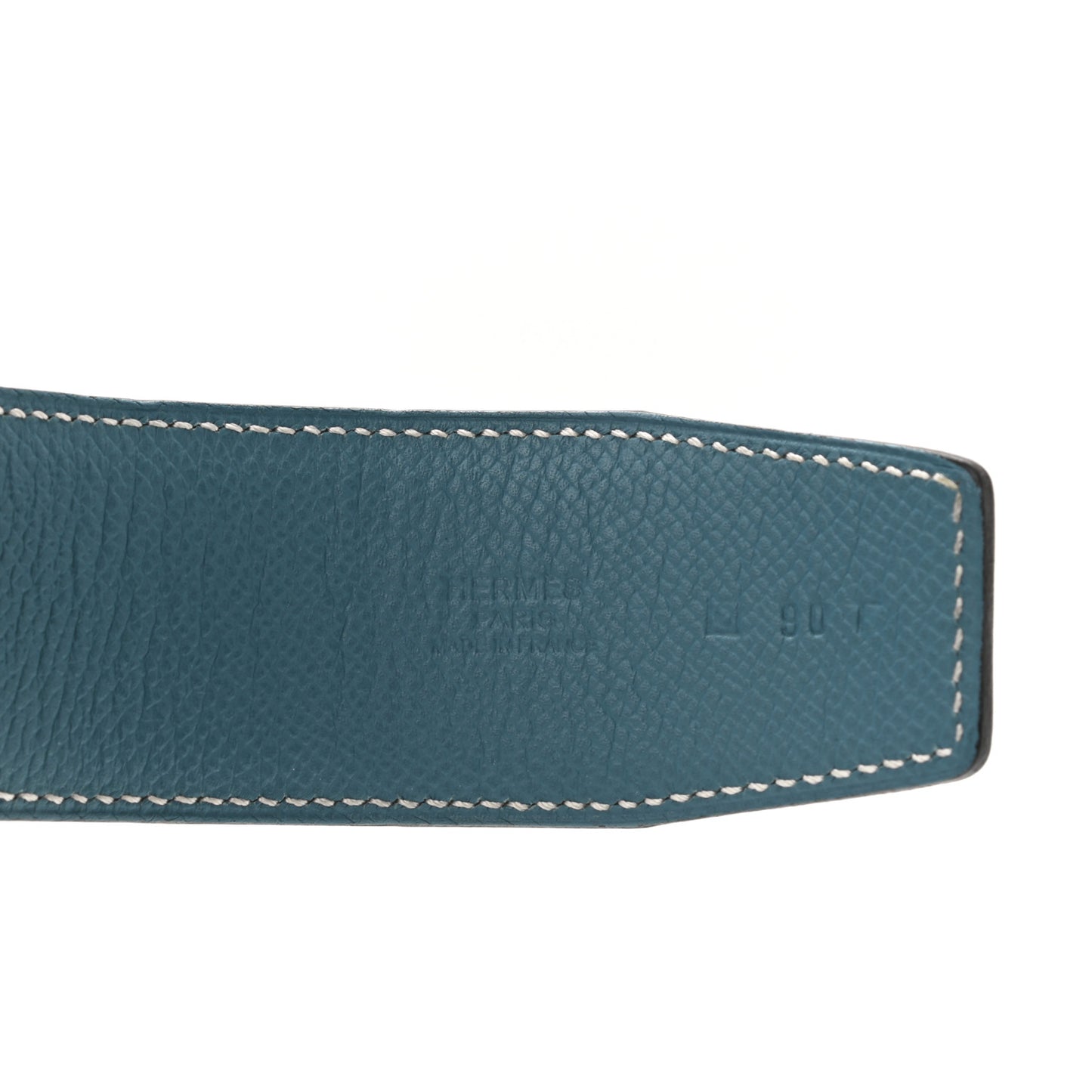 Epsom 42mm Constance H Belt 90 Blue Jean White
