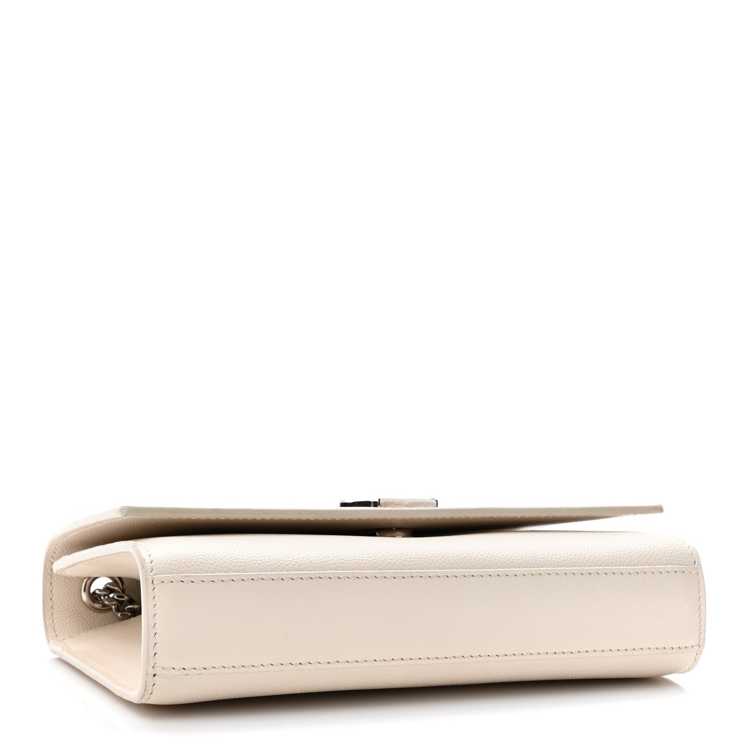 Saint Laurent Grain De Poudre Small Monogram Kate Satchel Blanc Vintage 4 of 17