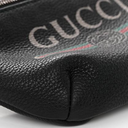 Gucci Grained Calfskin Small Logo Belt Bag Black 8 of 9