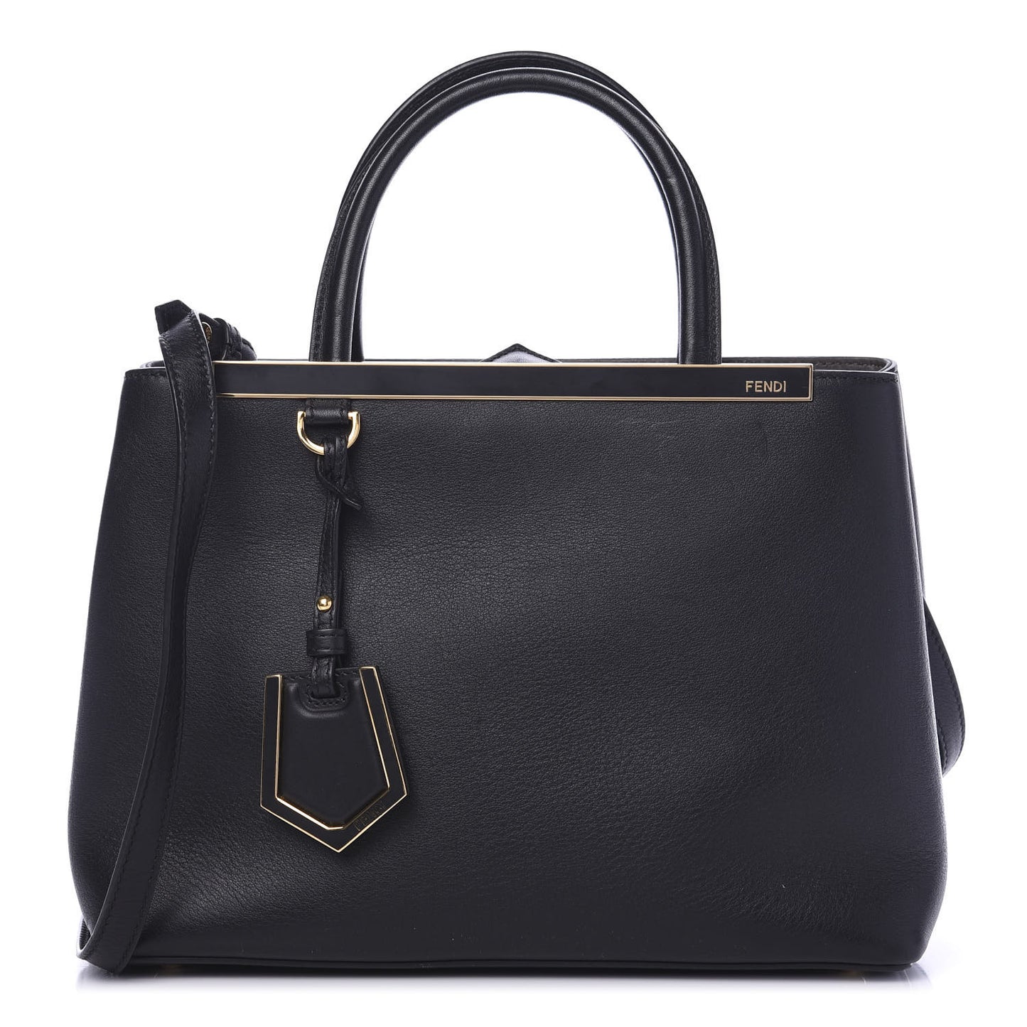 Vitello Dolce Century Petite 2Jours Tote Black Carbone