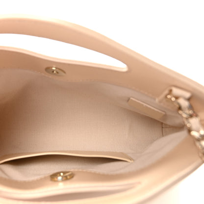 Chanel Shiny Crumpled Calfskin Quilted Nano 31 Shopping Bag Beige 5 of 10