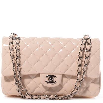 Chanel Patent Quilted Medium Double Flap Light Pink 1 of 8