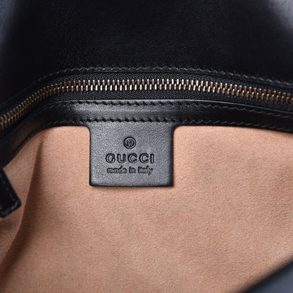 Gucci Calfskin Matelasse Small GG Marmont Shoulder Bag Black 6 of 7