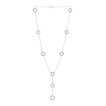 Tiffany Sterling Silver Circles Lariat Necklace 3 of 4
