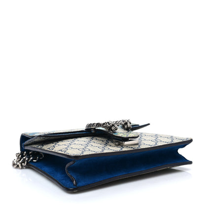 Gucci GG Supreme Monogram Blooms Mini Dionysus Shoulder Bag Beige Navy Vintage Blue 4 of 9