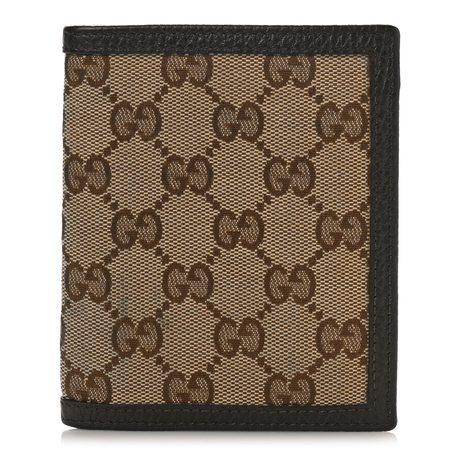 Gucci Monogram Bi-Fold Wallet Dark Brown 1 of 9