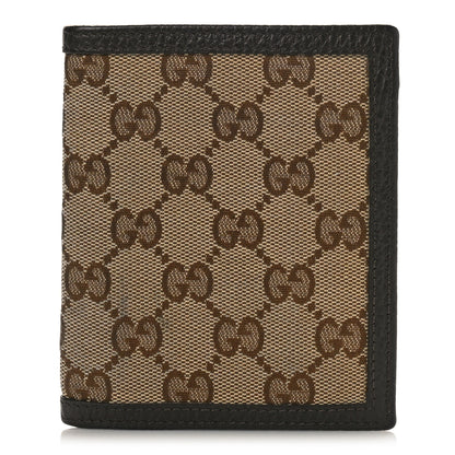 Gucci Monogram Bi-Fold Wallet Dark Brown 1 of 9