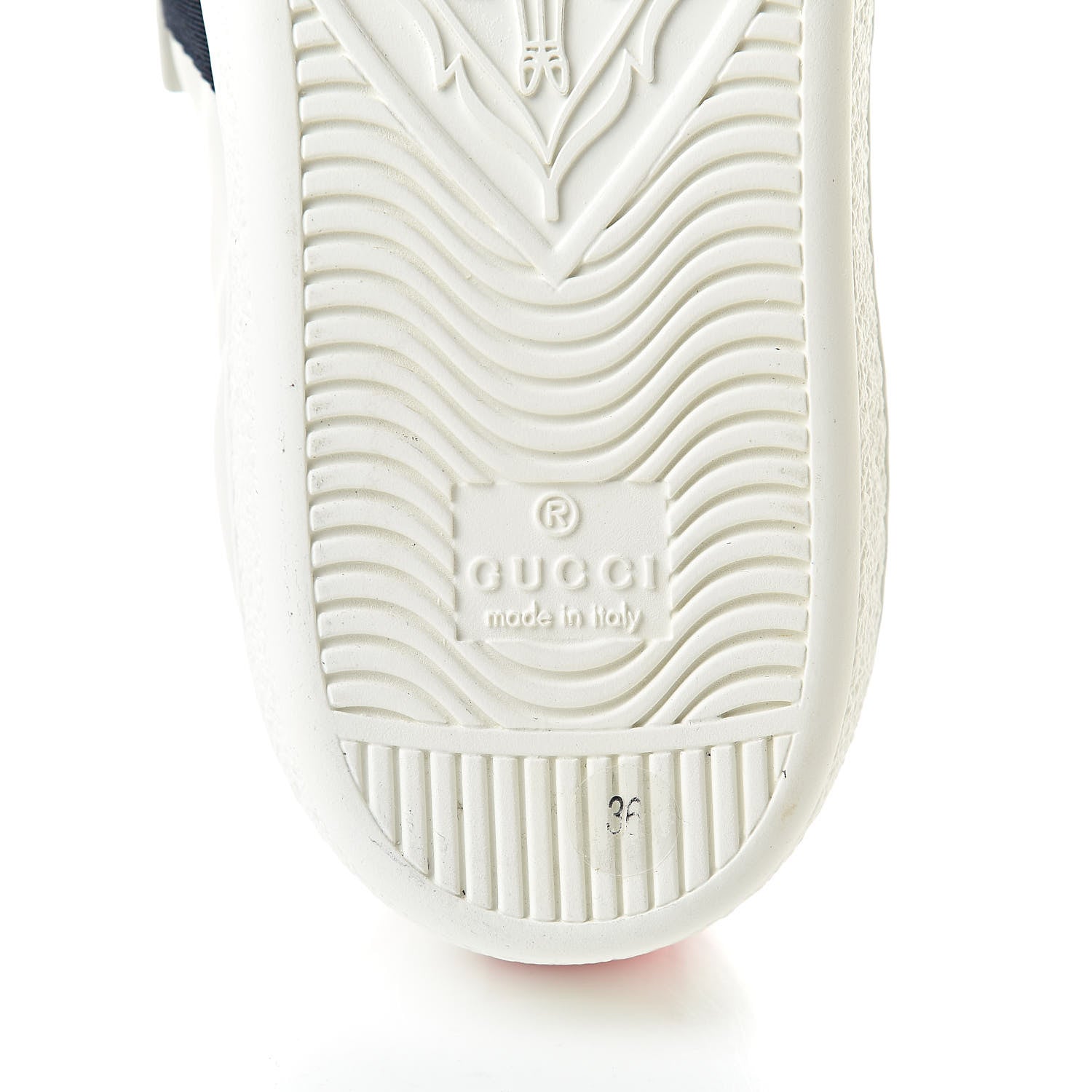 Gucci Calfskin Ayers Web Womens Ace Bow Lace Sneakers 36 White 7 of 11