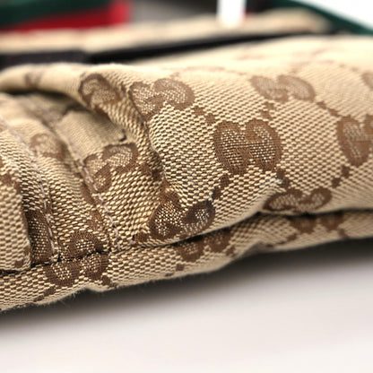 Gucci GG Monogram Double Pocket Belt Bag Dark Brown 8 of 12