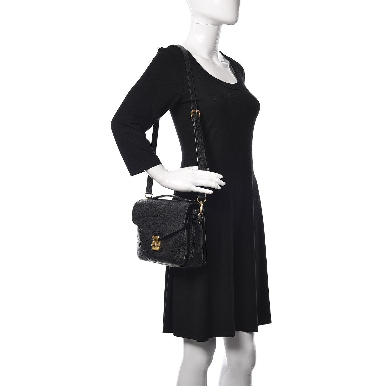 Louis Vuitton Empreinte Pochette Metis Black 2 of 19