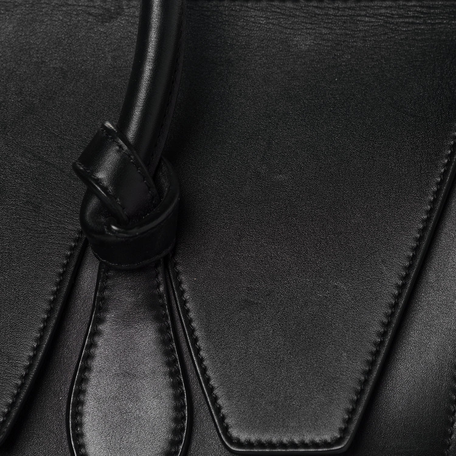 Celine Smooth Calfskin Small Tie Knot Tote Black 12 of 14